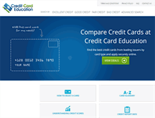 Tablet Screenshot of creditcardeducation.com